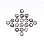 round cut diamond, salt and pepper diamond, loose natural diamond, 3 ct natural diamond 
