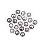 round cut diamond, salt and pepper diamond, loose natural diamond, 3 ct natural diamond 