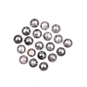 round cut diamond, salt and pepper diamond, loose natural diamond, 3 ct natural diamond 