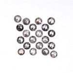 round cut diamond, salt and pepper diamond, loose natural diamond, 3 ct natural diamond 