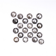 round cut diamond, salt and pepper diamond, loose natural diamond, 3 ct natural diamond 
