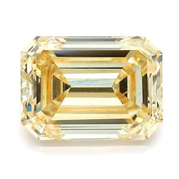 1.48 Ct Premium lab grown diamond fancy yellow stone with strong fire and flawless cut for fine jewelry design