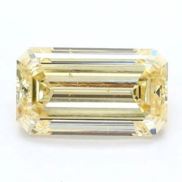 1.31 Ct High grade lab grown diamond fancy yellow with powerful shine and elegant cut for exclusive jewelry