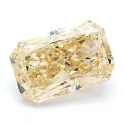 1.86 Ct deep yellow lab grown diamond Radiant cut with step cut shine, luxury stone