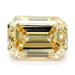 2.52 Ct yellow emerald cut lab grown diamond with luxury refined sparkle and clarity