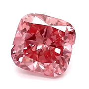 0.96 carat cushion cut vivid pink lab grown diamond loose stone for custom engagement ring IGI certified luxury gemstone