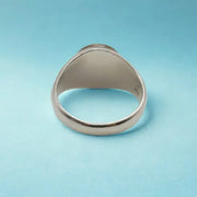 Vintage happy face signet ring for men with retro smiley face design, bold and stylish statement jewelry piece