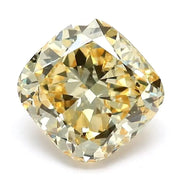2.12 Ct Cushion cut Deep yellow lab diamond with soft glow and timeless loose Stone appeal