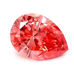 1.12 Ct vivid pink pear cut lab grown diamond with rich color, elegant teardrop loose stone for luxury jewelry