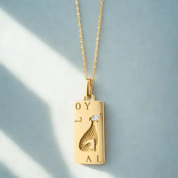 0.10 Ct lab grown diamond Loyal Dog pendant without chain, minimalist dog-shaped diamond jewelry for pet lovers