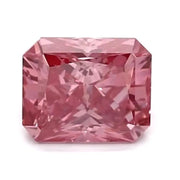 1.05 Ct radiant cut vivid pink lab grown diamond loose fancy pink stone for custom jewelry design
