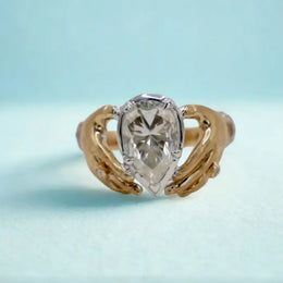 Discover a 2.00 Ct lab created diamond Georgian Victorian style ring for men, blending vintage elegance with modern craftsmanship and bold design.