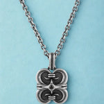 0.64 carat natural diamond gothic pendant for women in vintage style without chain