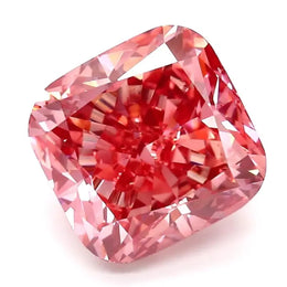 4.18 Ct vivid pink cushion cut lab grown diamond with intense color, luxury statement loose stone for fine jewelry