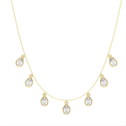 4.98 Ct Gold snake necklace with flexible chain and shiny texture.