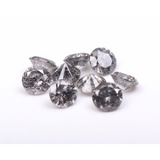 salt and pepper round diamond and salt and pepper engagement ring                     collection