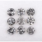 salt and pepper round diamond and salt and pepper engagement ring                     collection
