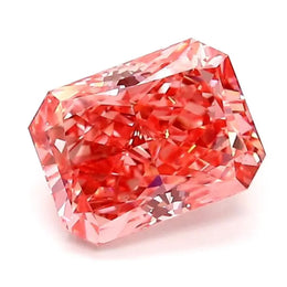 1.21 Ct intense pink radiant cut lab grown diamond with vibrant color, premium loose stone for luxury engagement jewelry