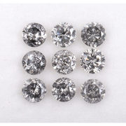 salt and pepper round diamond and salt and pepper engagement ring                     collection