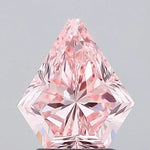 Elegant 1.96 Ct lab grown fancy vivid pink antique  diamond with soft light and refined sparkle