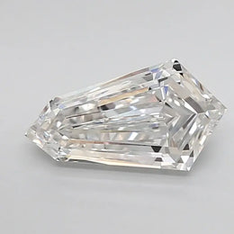 Soft glow 1.83 Ct Shield Cut cut Whie lab diamond perfect for custom luxury jewelry