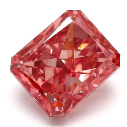 4.54 Ct vivid pink radiant cut lab grown diamond with intense color, luxury statement loose stone for high-end jewelry
