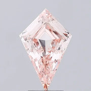  Lab grown 2.40 Ct Intense Pink kite diamond with gentle glow and modern luxury style