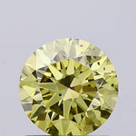 fancy yellow colour diamond round brilliant fancy yellow lab grown diamond