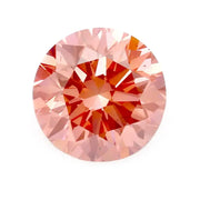 2.20 Ct round cut deep pink lab grown diamond ring with vibrant color, IGI certified lab created diamond engagement ring for women, elegant luxury fine jewelry piece