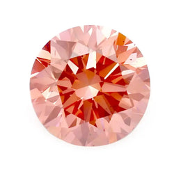 2.20 Ct round cut deep pink lab grown diamond ring with vibrant color, IGI certified lab created diamond engagement ring for women, elegant luxury fine jewelry piece