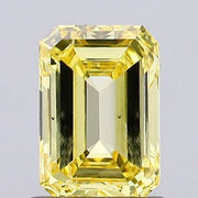 intense yellow colour diamond emerald cut fancy intense yellow lab grown diamond
