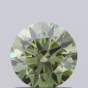 fancy green colour diamond  round brilliant fancy green lab diamond 
