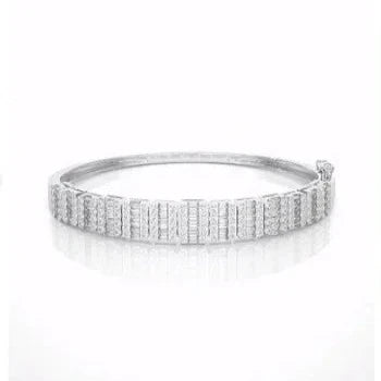 Stunning 14k White Gold Plated Promise Bracelet