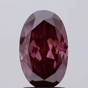 deep pink colour diamond oval cut fancy deep pink lab grown diamond si1