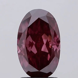 deep pink colour diamond oval cut fancy deep pink lab grown diamond si1