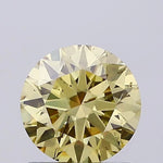 fancy yellow colour diamond fancy yellow lab grown diamond si1 round cut