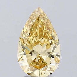 intense yellow colour diaomd pear fancy intense yellow lab grown diamond vvs2
