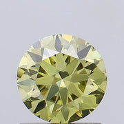 light yellow colour diamond round brilliant fancy light yellow lab diamond vs2