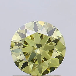 light yellow colour diamond round brilliant fancy light yellow lab diamond vs2