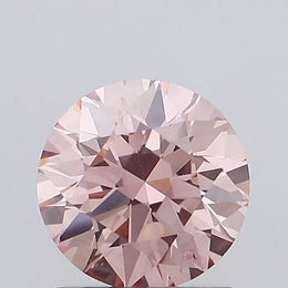 brown pink colour  diamond round fancy brown pink lab grown diamond vs2