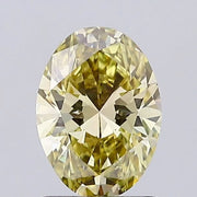 fancy yellow colour diamond oval cut fancy yellow lab grown diamond light background