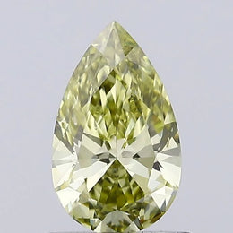 greyish yellow colour diamond pear-cut yellow lab-grown diamond loose gemstone.