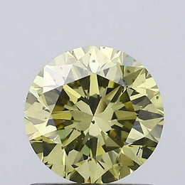 fancy yelllow colour diamond round brilliant fancy yellow lab grown diamond