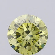 fancy yellow colour diamond round brilliant fancy yellow lab grown diamond si2 