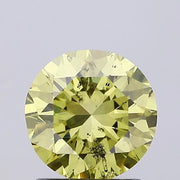 fancy intense greenish yellow colour diamond round fancy intense greenish yellow lab diamond igi