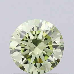 fancy light greenish yellow colour diamond round brilliant fancy light greenish yellow lab grown diamond