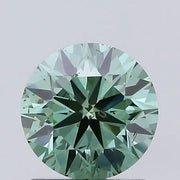 vivid green colour diamond round fancy vivid green lab grown diamond si2 igi