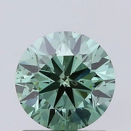 vivid green colour diamond round fancy vivid green lab grown diamond si2 igi