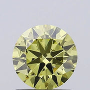 fancy yellow colour diamond round brilliant light fancy yellow lab grown diamond