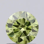 yellowish green colour diamond round brilliant fancy yellowish green lab diamond igi 